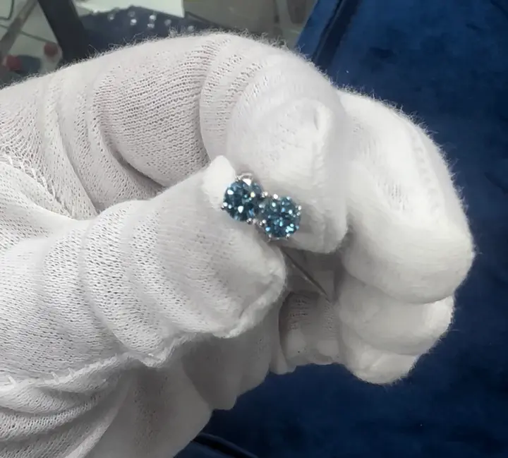 Blue Monarch Diamond Studs diamond jewelry