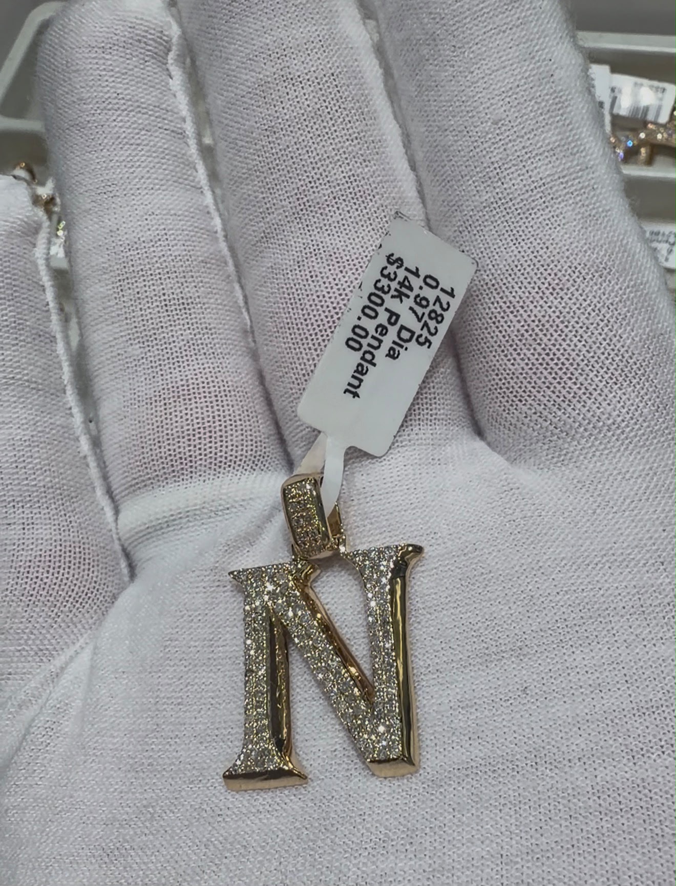 Diamond Letter N Pendant diamond jewelry