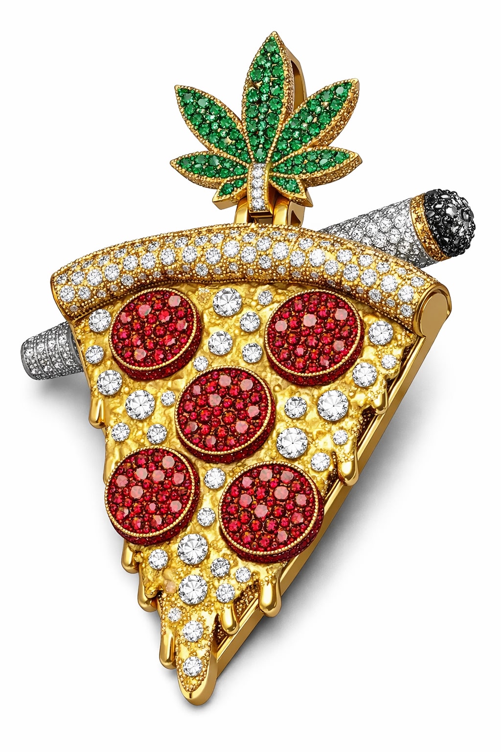 Diamond Pizza Slice Pendant diamond jewelry