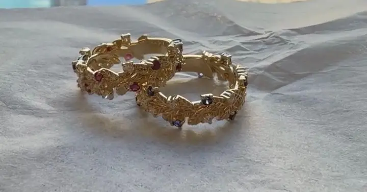 Royal Flora Ruby & Sapphire Diamond Ring diamond jewelry