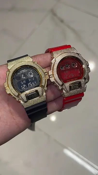 Iced G-Shock Watch Set diamond jewelry