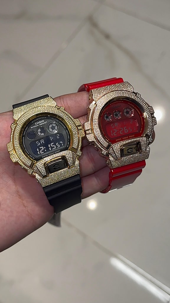 Iced G-Shock Watch Set diamond jewelry