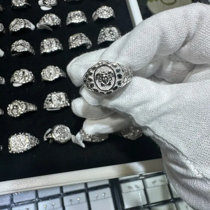 Medusa Silver Nugget Ring diamond jewelry