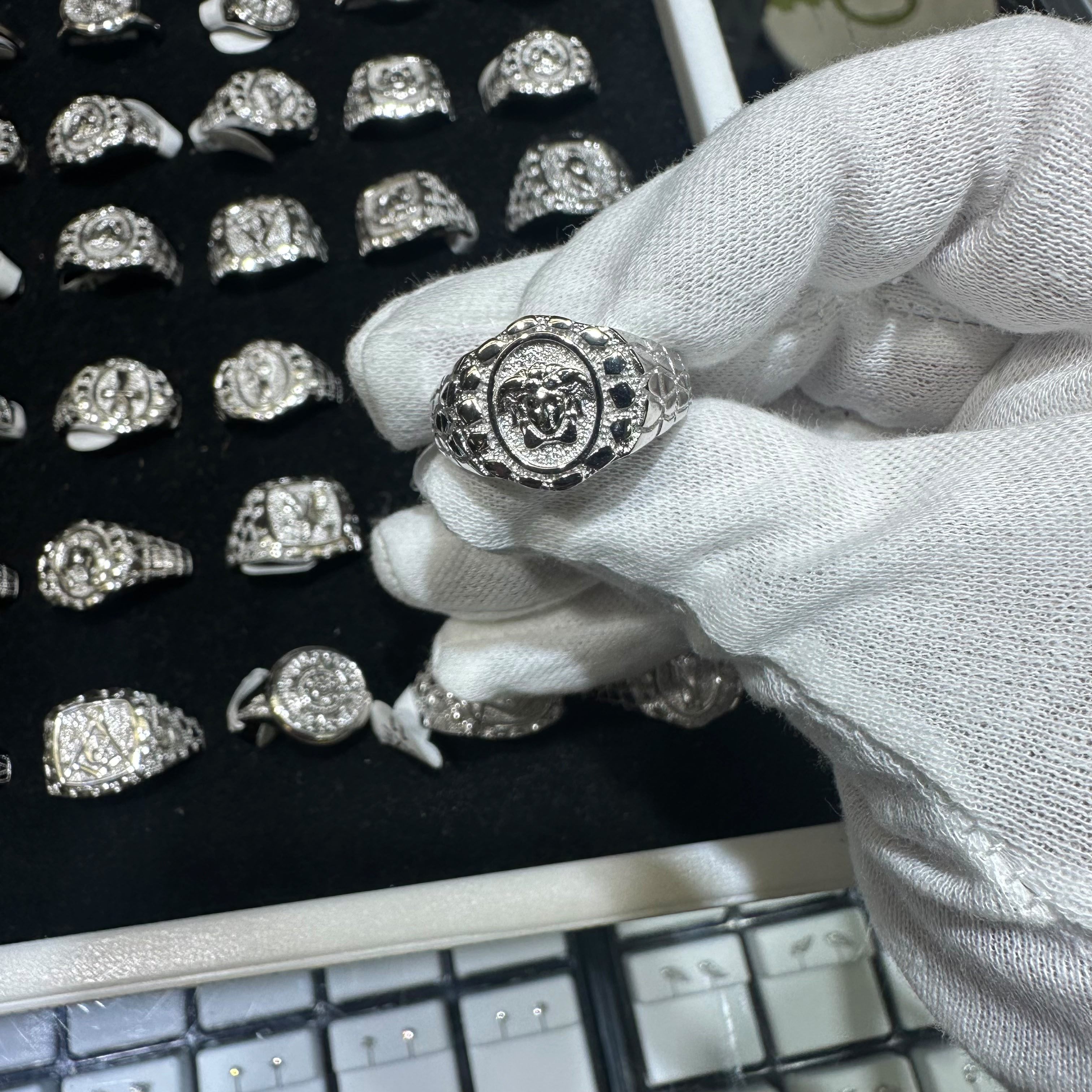 Custom diamond signet ring by The Don Jewelers & Jewelry