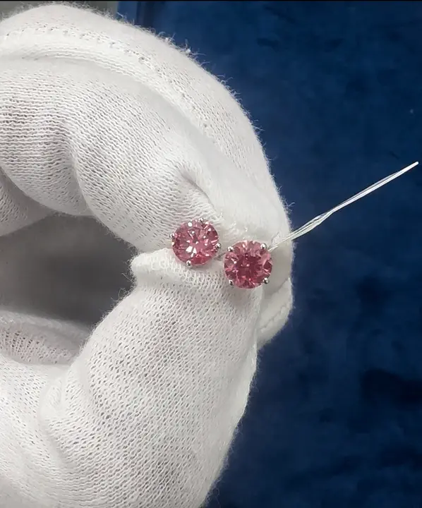 Pink Monarch Diamond Studs diamond jewelry
