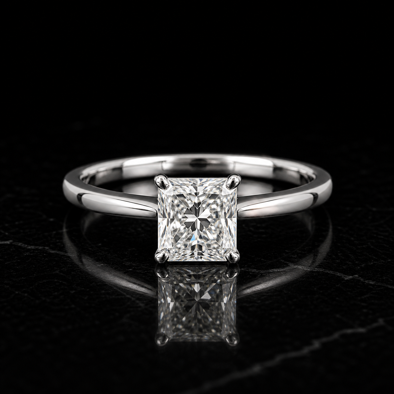 Classic Princess Diamond Engagement Ring diamond jewelry