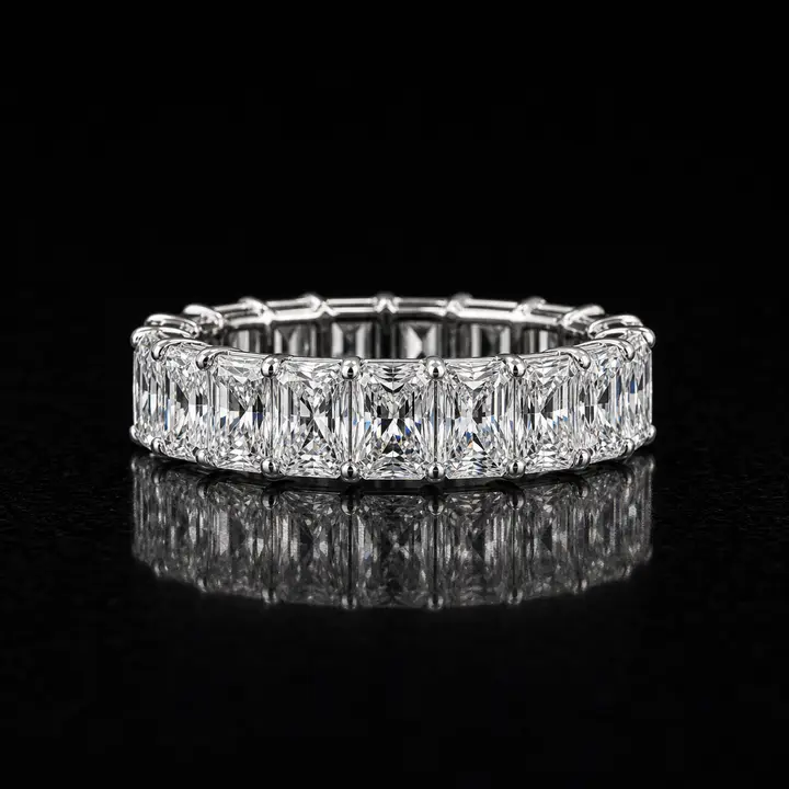 Radiant Cut Diamond Eternity Band diamond jewelry
