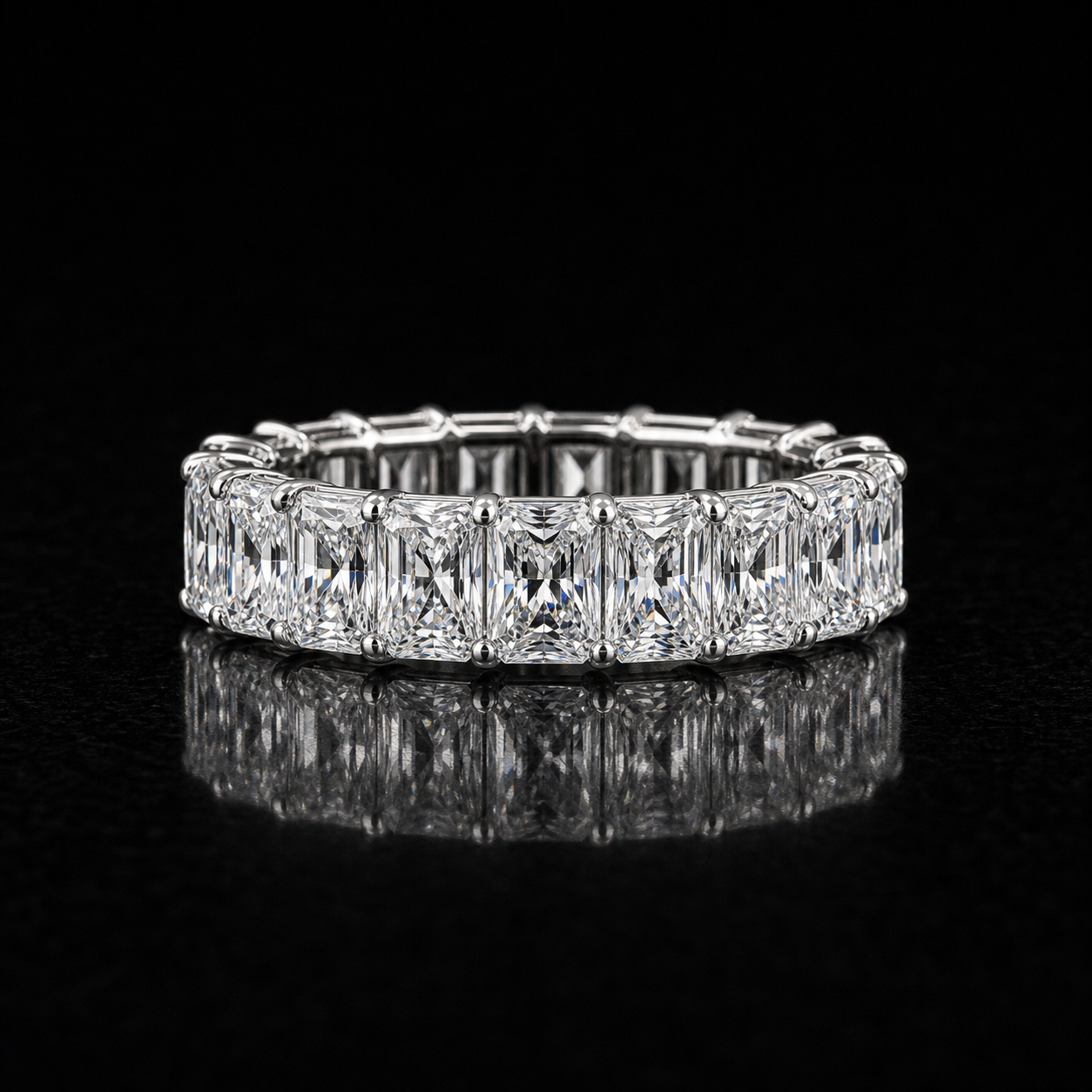 Radiant Cut Diamond Eternity Band diamond jewelry