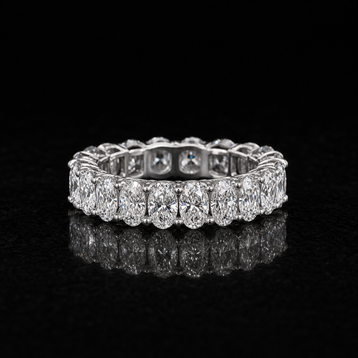 Oval Diamond Eternity Band diamond jewelry
