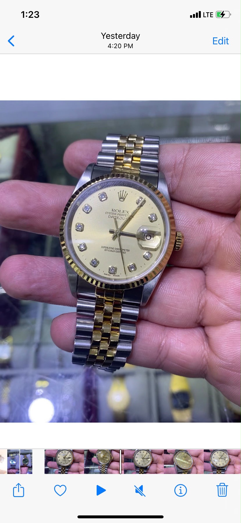 Two-Tone Rolex Datejust Diamond Dial diamond jewelry