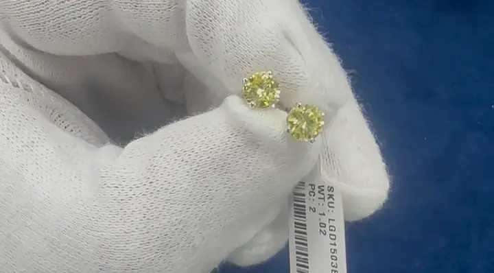 Yellow Canary Diamond Studs diamond jewelry