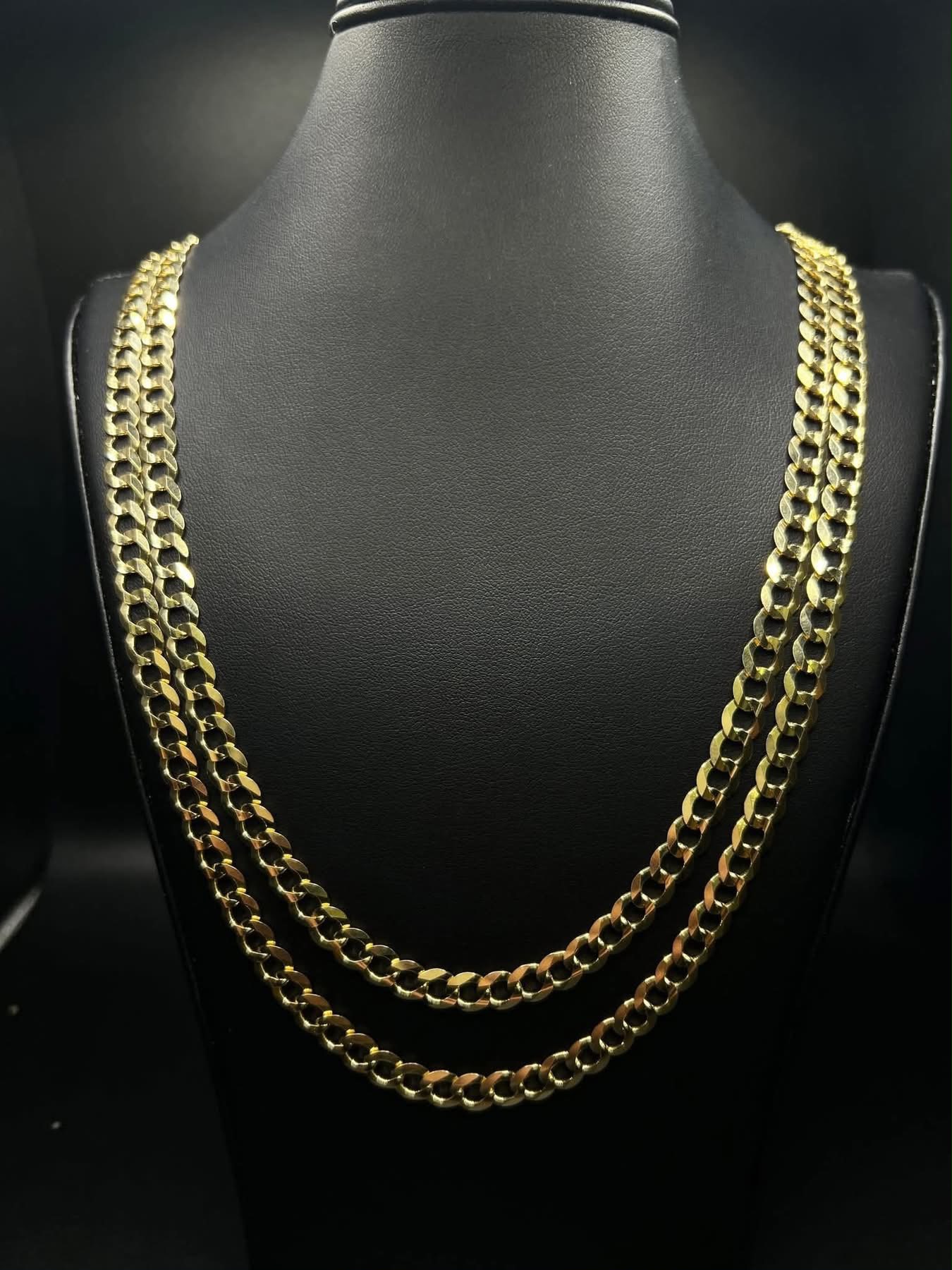 Yellow Gold Cuban Link Chain alternate view 1