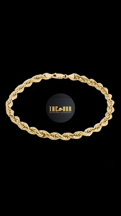 Yellow Gold Rope Bracelet diamond jewelry