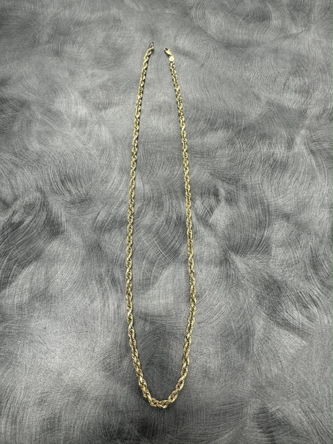 Yellow Gold Rope Chain alternate view 1